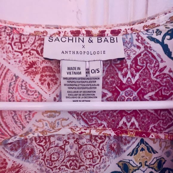 Sachin + Babin- Anthropologie Sequined Tunic/Kimono - Picture 2 of 4